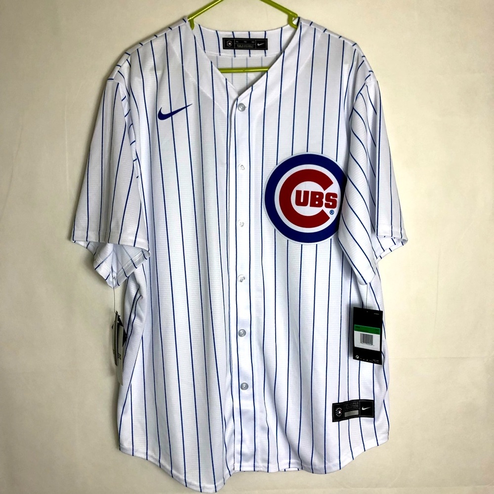 Nike Baez #9 Chicago Cubs Baseball Team MLB White Home Stitched Jersey